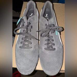 Puma Charcoal Suede Sneakers